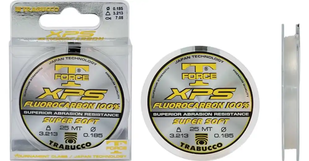 Trabucco T-Force Fluorocarbon 25 m 0,185mm előkezsinór Laatste Versie