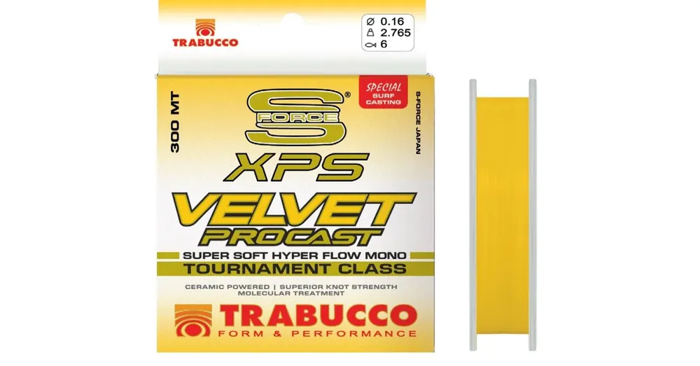 Fabrieksprijs Trabucco S-Force Xps Velvet Pro Cast 300m 0,28mm monofil zsinór