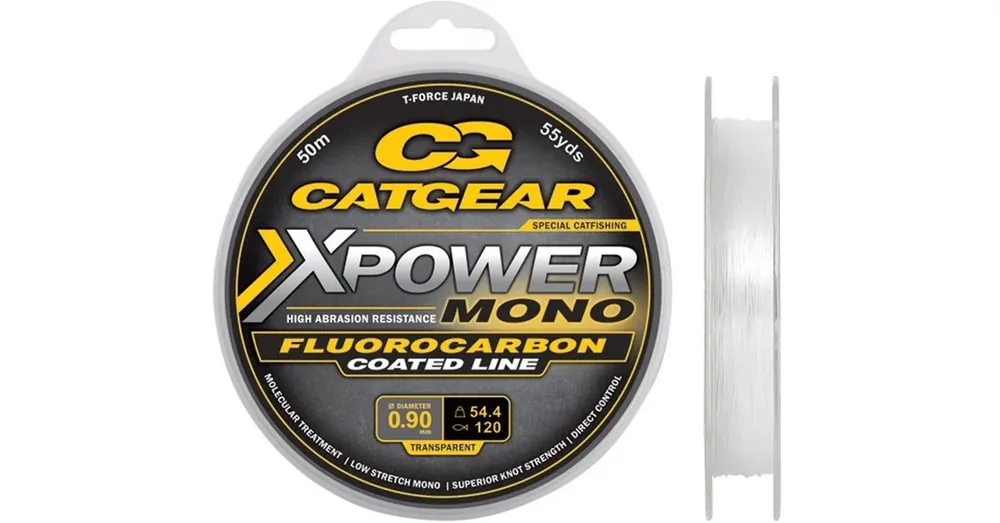 Meest Verkocht Catgear Xpower Mono Leader FC 50m 120lbs monofil előkezsinór