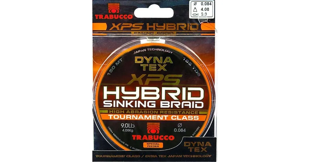 Flitsaanbieding Trabucco Dyna-Tex Xps Hybrid 150 m 0,104mm 5,44 kg süllyedő fonott zsinór