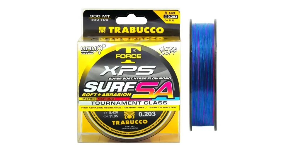 Beste Prijs Trabucco T-Force XPS Surf Soft+abrasion mark system 300m 0,30mm monofil zsinór