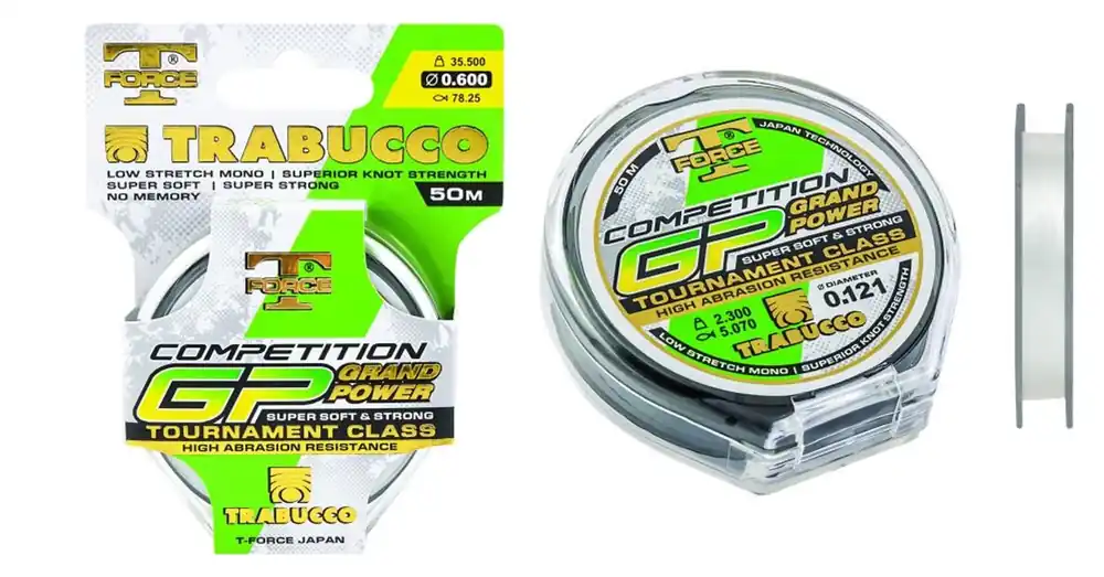 Trabucco T-Force Competition Grand Power 25m 0,12mm monofil előkezsinór Seizoensaanbieding