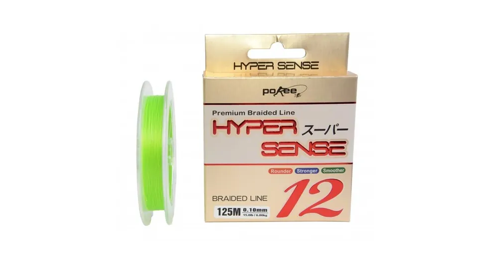 Snelle Levering Pokee Hyper Sense 12+1 125 m 0,12mm fonott zsinór