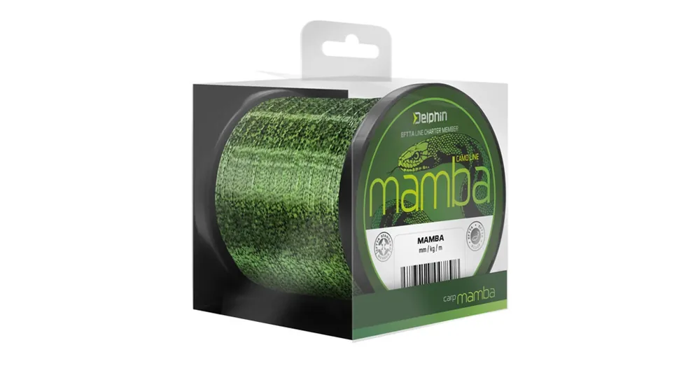 Veilige Betaling Delphin MAMBA Carp camou 0,34mm 17,8lbs 600m monofil zsinór