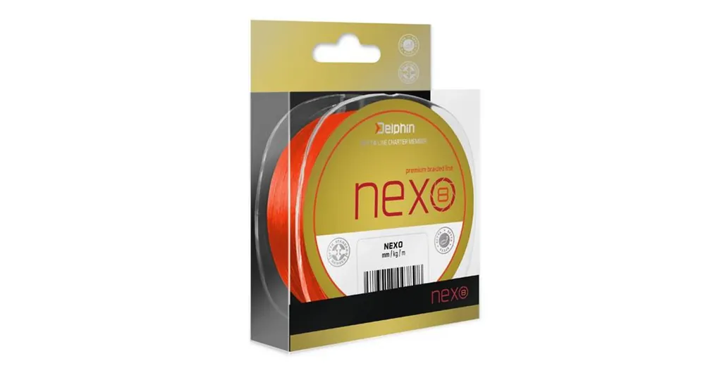 Delphin Nexo 8 300m 0,16mm 21,8lbs fluo narancs fonott zsinór Voordeelprijs