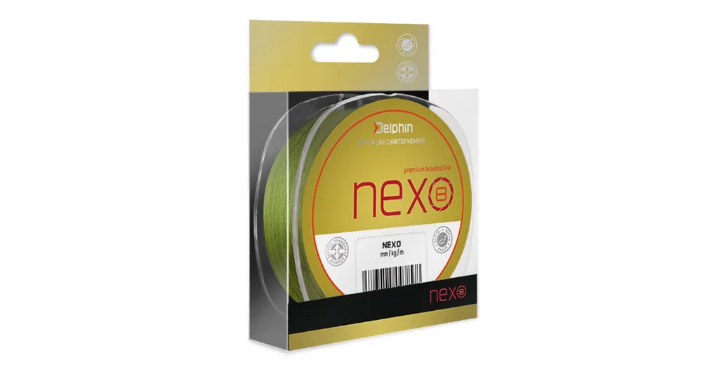 Delphin NEXO 8 zöld 0,12mm 300m fonott zsinór Veilige Betaling
