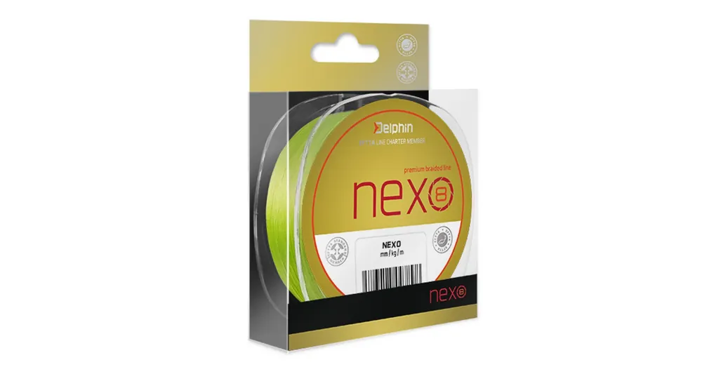 Superprijs Delphin NEXO 8 fluo 300m 0,14mm 18,9lbs fonott zsinór