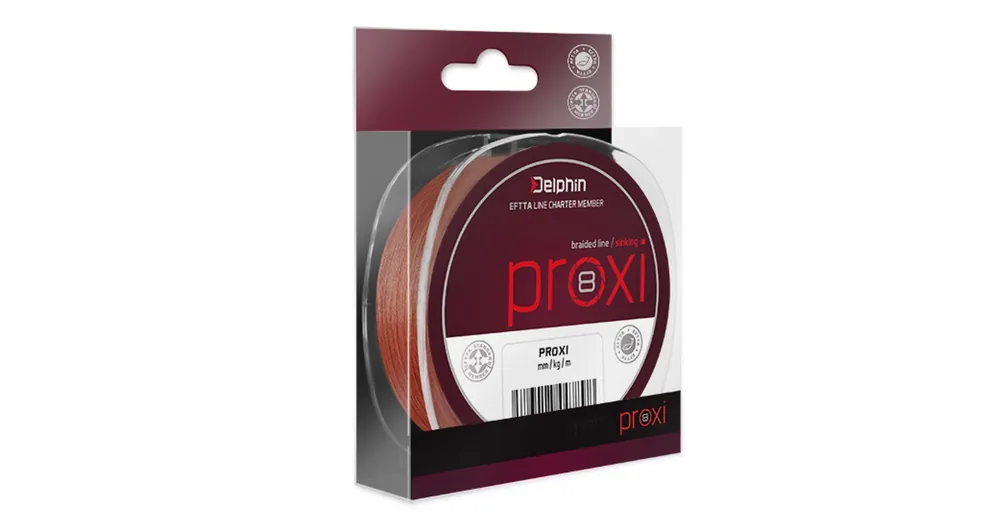Delphin PROXI 8 barna 300m 0,08mm 10,6lbs fonott zsinór Gecertificeerd