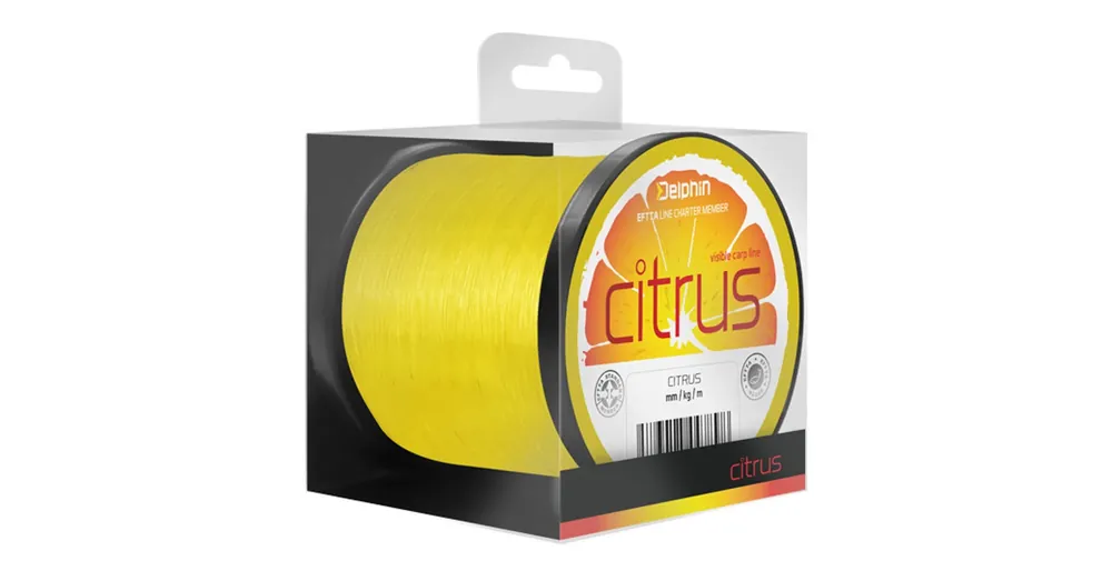 Delphin CITRUS sárga 0,25mm 11lbs 600m monofil zsinór Gratis Retour