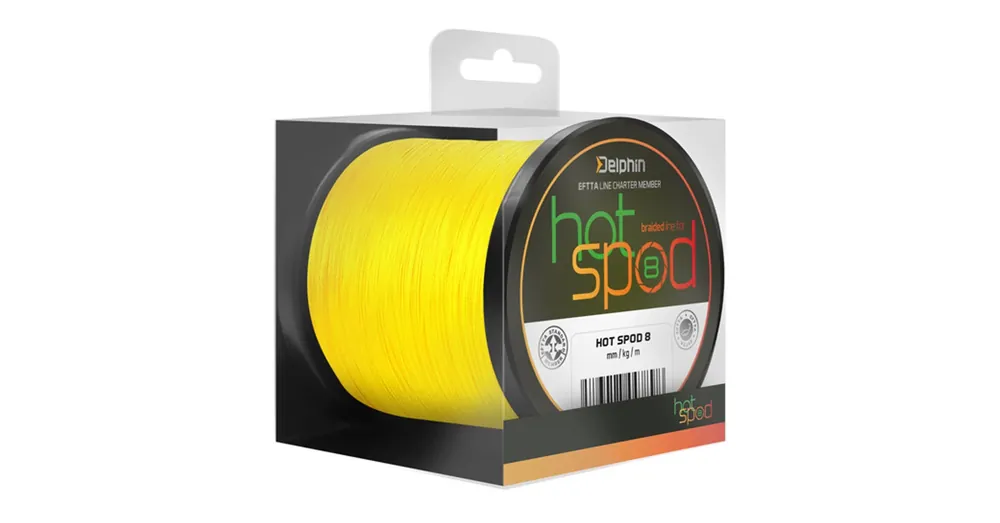 Delphin HotSPOD 8 sárga 0,14mm 9,60kg 300m fonott zsinór Hete Deal