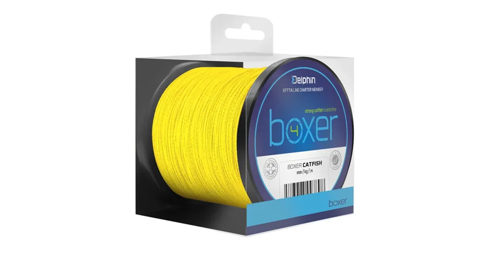Fabrieksprijs Delphin BOXER 4 fluo sárga 0,60mm 52,60kg 1100m fonott zsinór