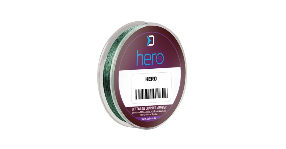 Dagaanbieding Delphin HERO 8 zöld 0,22mm 17,70kg 15m fonott előkezsinór