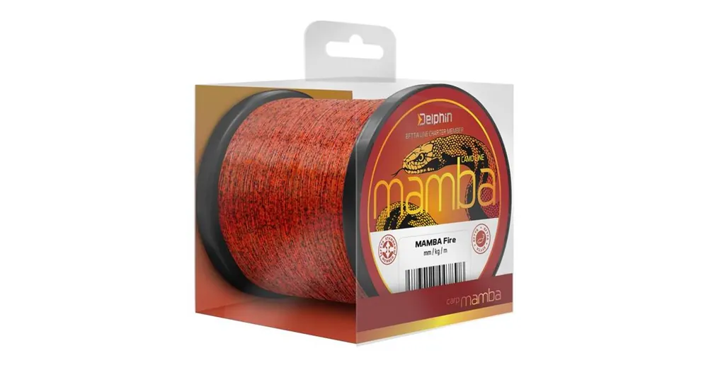 Beperkt Aanbod Delphin MAMBA Carp Fire 0,26mm 5,2kg 300m monofil zsinór