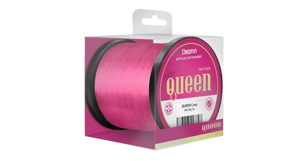 Delphin QUEEN Carp rózsaszín 0,28mm 5,9kg 1200m monofil zsinór Alleen Vandaag