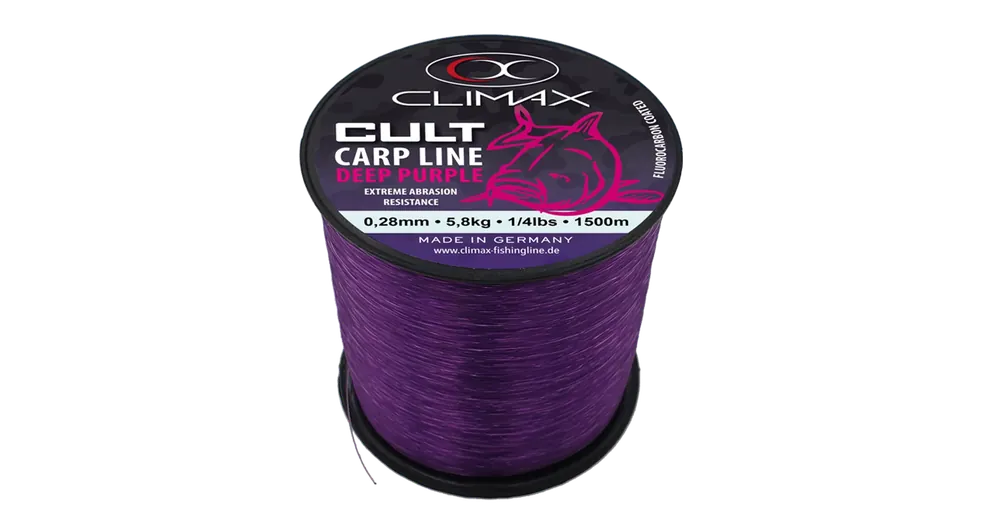 Seizoensaanbieding Climax Cult Carp Deep Purple Mono 1000m 0,35mm monofil zsinór