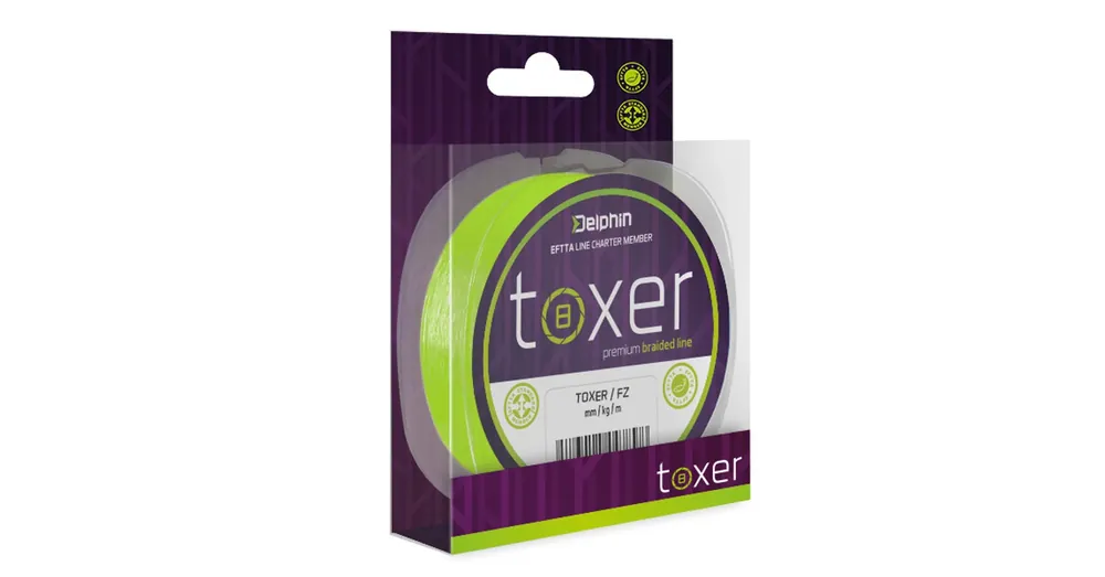 Delphin TOXER fluo zöld 0,18mm 9,5kg 150m fonott zsinór Dagaanbieding
