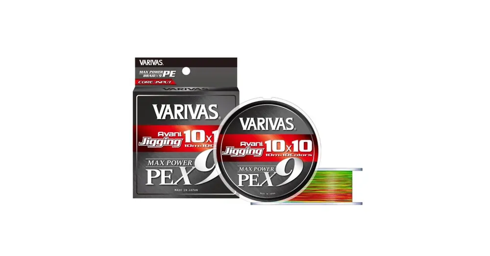 Dagaanbieding Varivas Avani Jigging Max PE X9 10mX10 Marking Color 300m 3,0 0,285mm 57lbs fonott zsinór