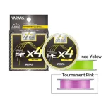 Aanbieding Varivas Super Trout Area PE X4 Neo Yellow 75m 0.2PE 0,074mm 6lbs fonott zsinór