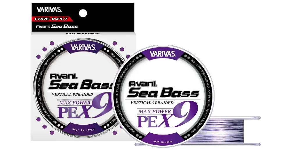 Varivas Avani Sea Bass Max Power PE X9 150m 0,8 18lbs white purple, fonott zsinór pergetéshez Nu Kopen