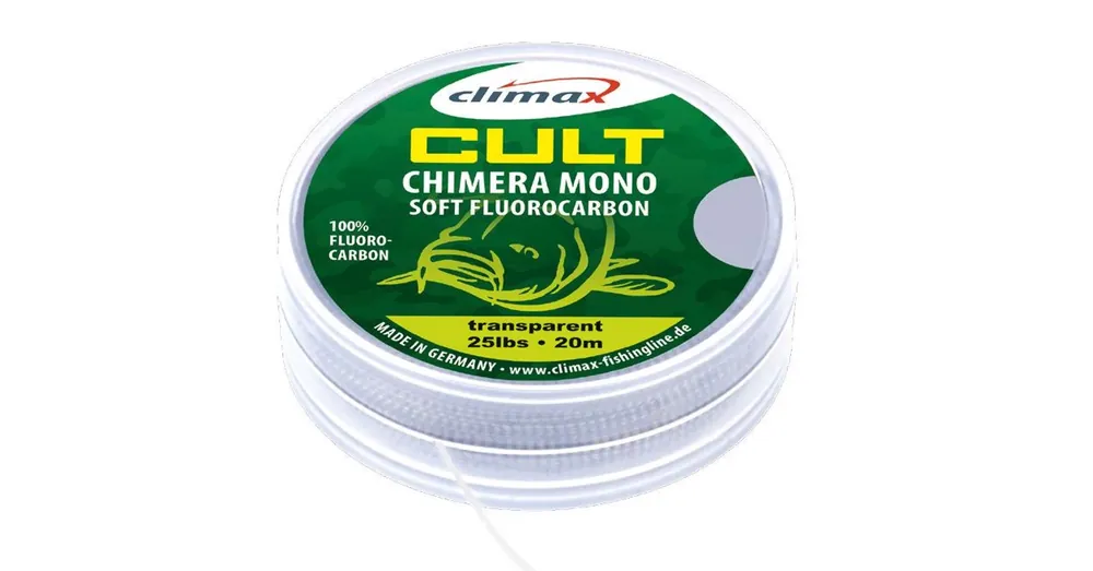 Climax Cult Carp Chimera Soft Fluorocarbon Hooklink 20m 0.35mm 15lb előkezsinór Finale Uitverkoop