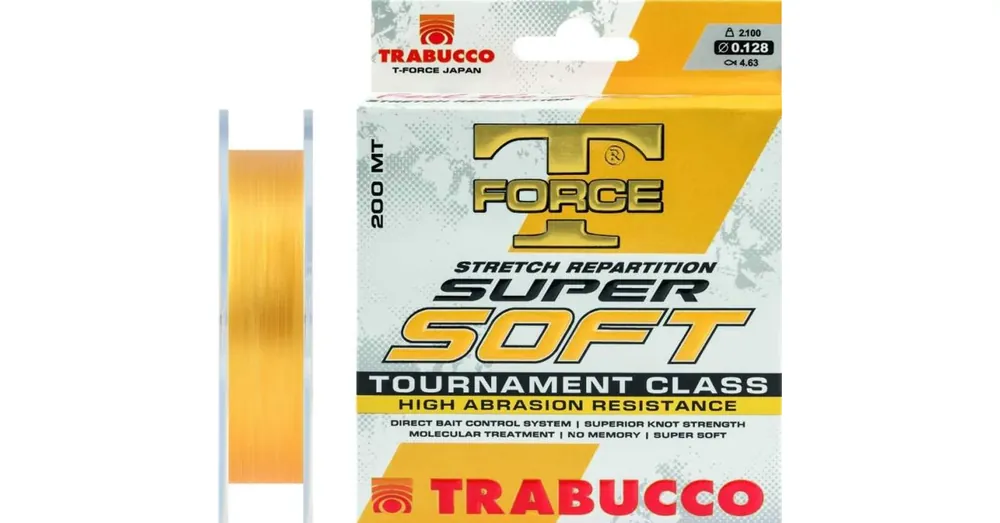 Meest Verkocht Trabucco T-Force Super Soft 200m 0,148mm, monofil zsinór