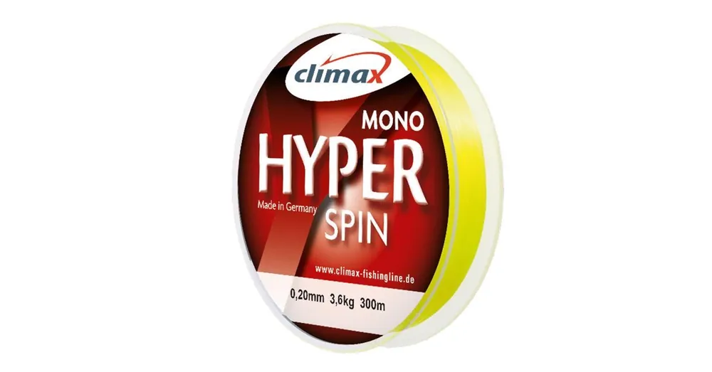 Climax Hyper Spinning Fluo Yellow 150m 0.30mm fluorocarbon bevonatos monofil zsinór Premium