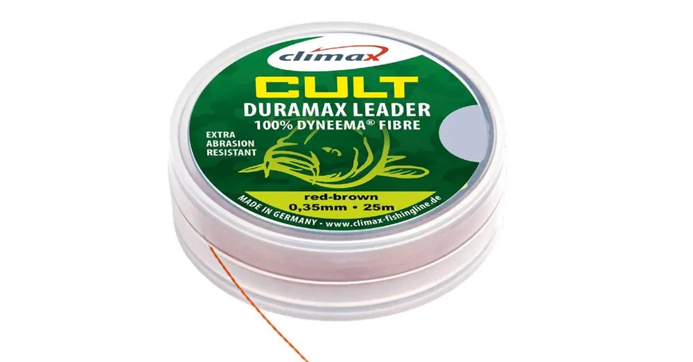 Climax Cult Carp Duramax Shockleader 25m 25lb pontyozó fonott előkezsinór Direct Beschikbaar