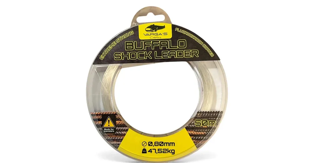 Must-Have Varga‘S Buffalo shock leader 0,8mm 50m,harcsázó előke