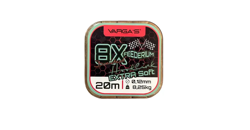 Varga‘s Feederium 8X előke zsinór 20m 0,12mm Finale Uitverkoop
