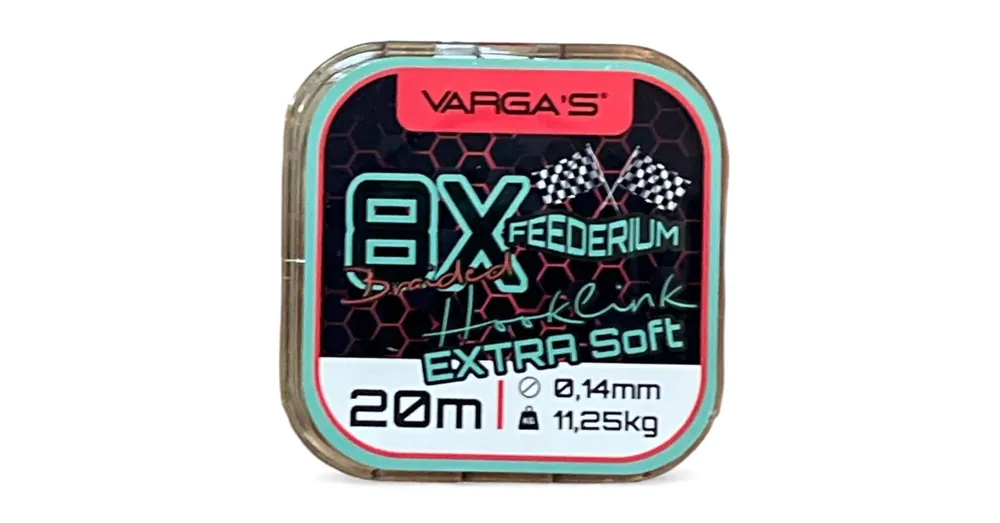 Varga‘s Feederium 8X előke zsinór 20m 0,14mm Lage Prijs
