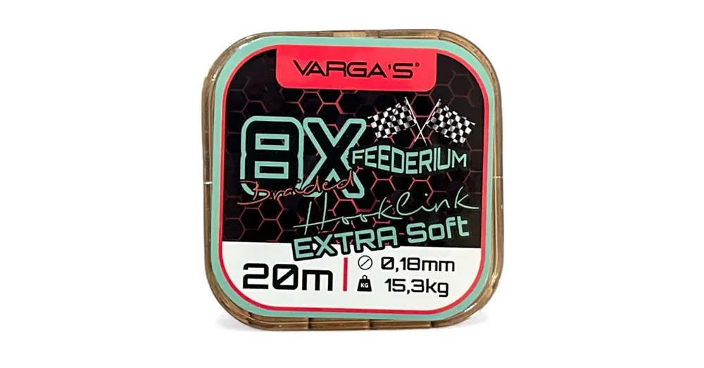 Varga‘s Feederium 8X előke zsinór 20m 0,18mm Flitsaanbieding