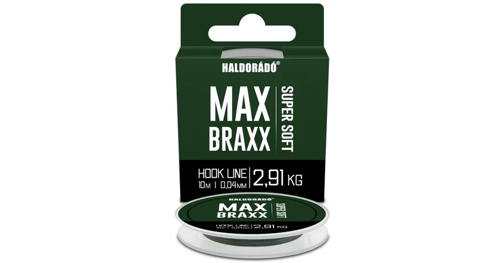 Haldorádó Max Braxx - Super Soft Hook Line 10m 0,10mm 5,58kg fonott előkezsinór Weekendaanbieding