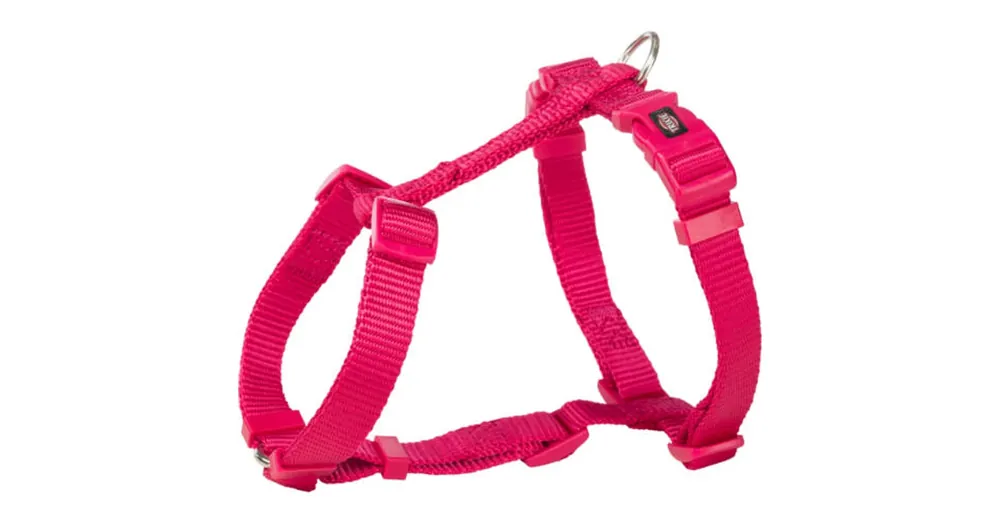 Hoge Kwaliteit Trixie Premium H- hám - fukszia (L) 60-87cm/25mm