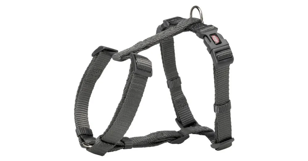 Hete Deal Trixie Premium H- hám - grafitszürke (L) 60-87cm/25mm