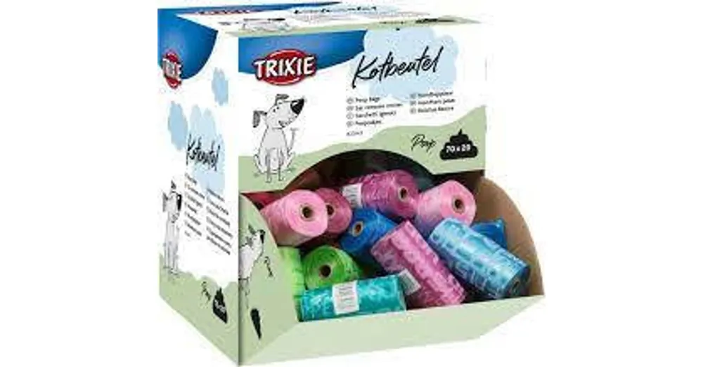 Trixie Poop Bag - kutyaürülék zacskó (műanyag, vegyes színekben) 20db/rolni Beste Prijs