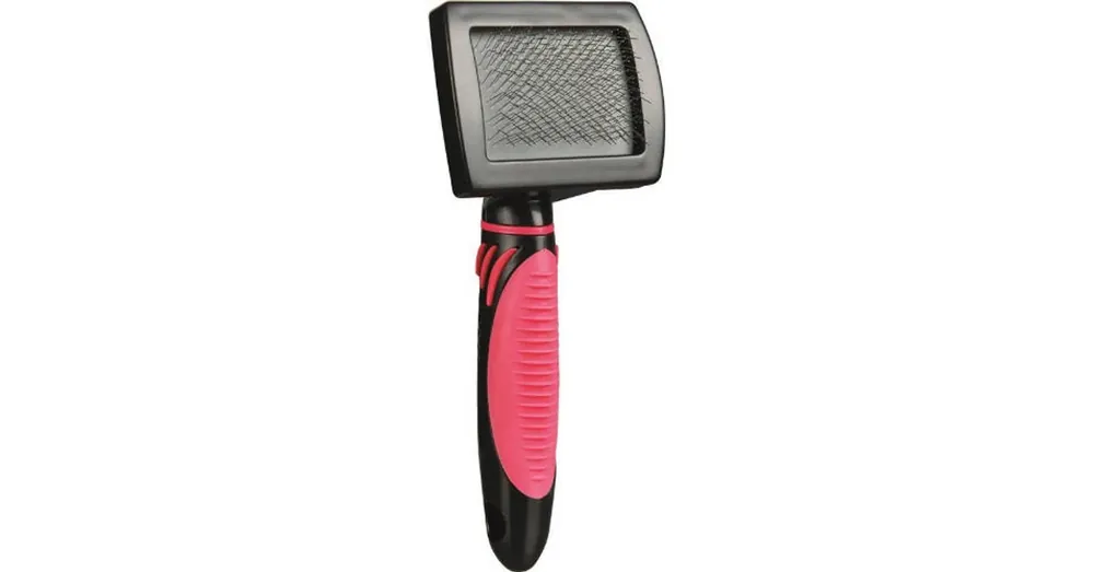 Tijdelijk Beschikbaar Trixie Soft Brush - Puha fémszálas kefe fésűvel macskák részére (7x16cm)