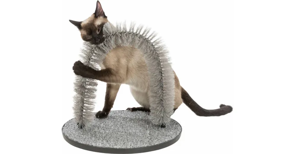 Trixie Massage and Fur Care Arch - játék (masszírozó és szőrápoló) macskák részére (36x33cm) Uitverkoop