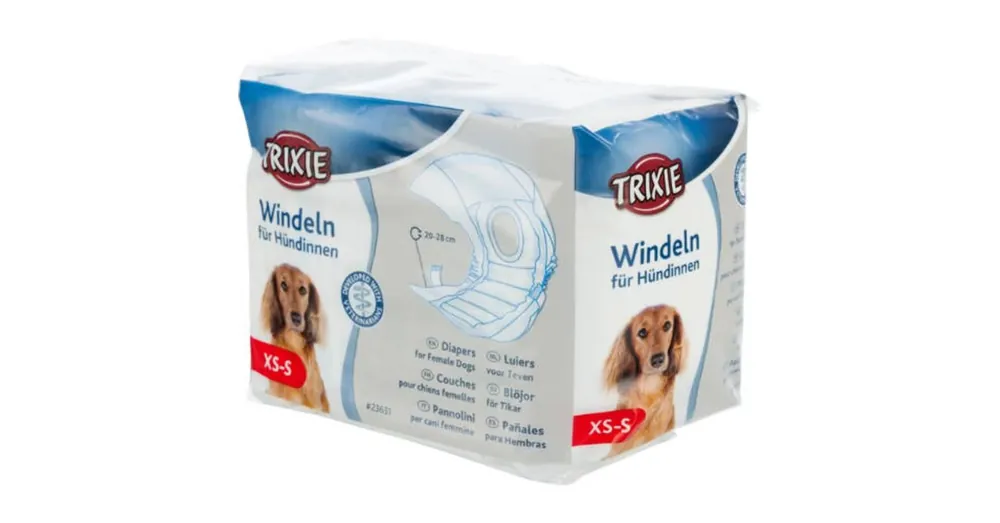 Trixie Diapers for Female Dogs - pelenka nőstény kutyák részére (XS-S/12db) Beste Prijs