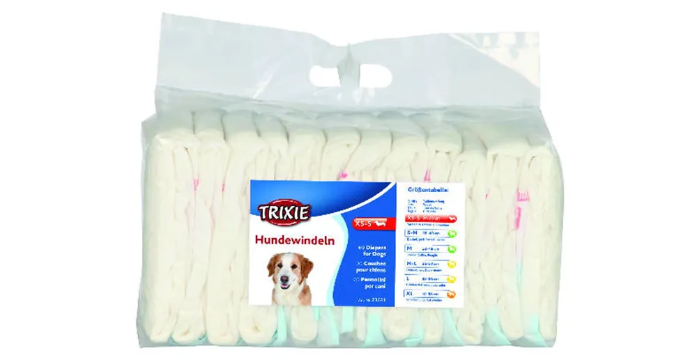 Exclusieve Aanbieding Trixie Diapers for Female Dogs - pelenka nőstény kutyák részére (S-M/12db)