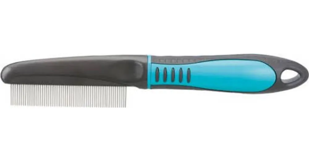 Trixie Comb, fine teeth - bontófésű sűrű fogazattal (türkizkék,fekete) kutyák részére (22cm) Koopje