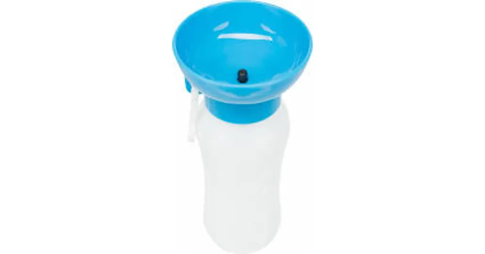 Merkproduct Trixie Bottle with Drinking Bowl - Műanyag úti itató, tállal (több féle színben) kutyák részére (0,55l)