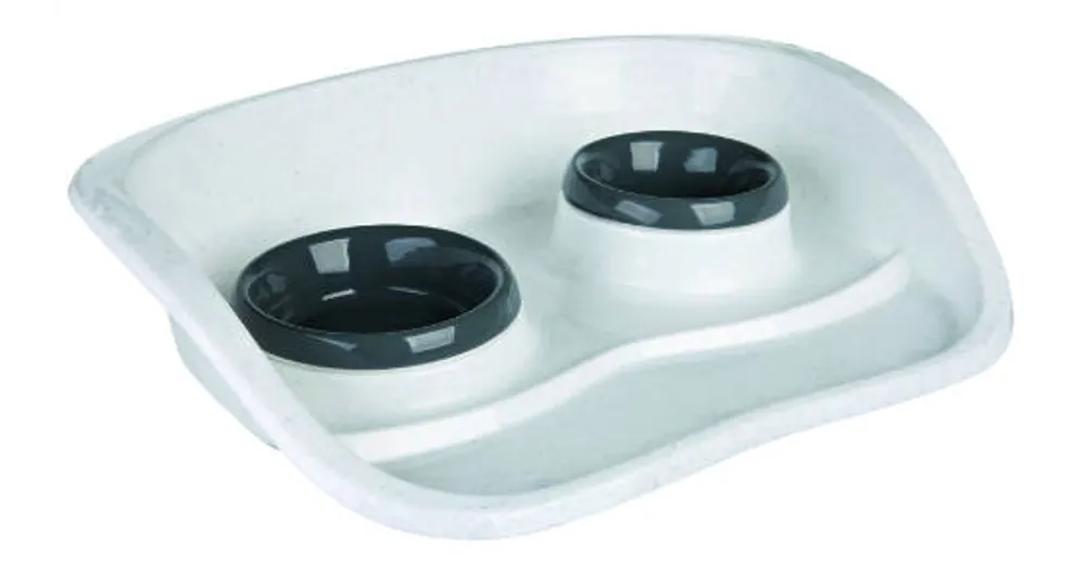 Trixie Dinner Set - Műanyag tál szett (vegyes színekben) macskák részére (0,25l /Ø 9cm és 0,3l /Ø 11cm) Betrouwbaar