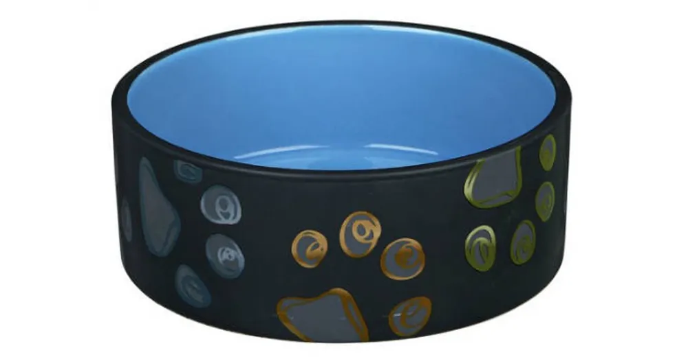 Trixie Jimmy Ceramic Bowl - kerámia tál (mintás, többféle színben) kutyák részére (0,75l/Ø15cm) Superprijs