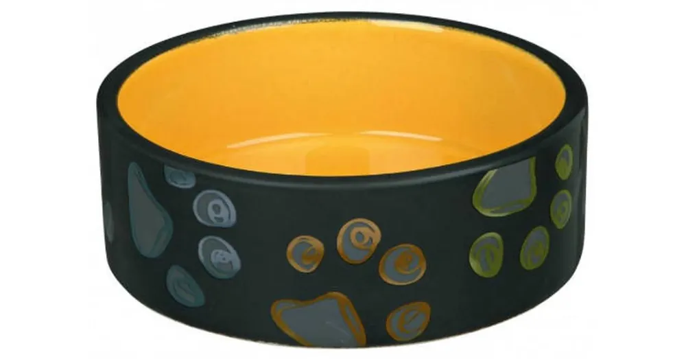 Hoge Kwaliteit Trixie Jimmy Ceramic Bowl - kerámia tál (mintás, többféle színben) kutyák részére (1,5l/Ø20cm)