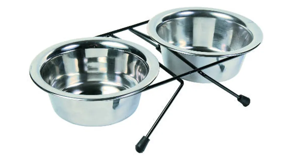 Seizoensaanbieding Trixie Eat on Feet állványos etetőkészlet - 2 x 0,45 l
