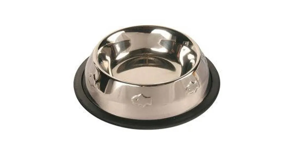 Dagaanbieding Trixie Stainless Steel - Dombor nyomott, fémtál macskák részére (0,2l /Ø15cm)