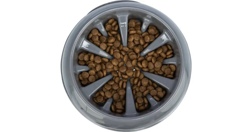 Gereduceerde Prijs Trixie Slow Feeding Plastic Bowl - evést lassító tál (vegyes színekben) kutyák részére (0,8l/Ø20cm)