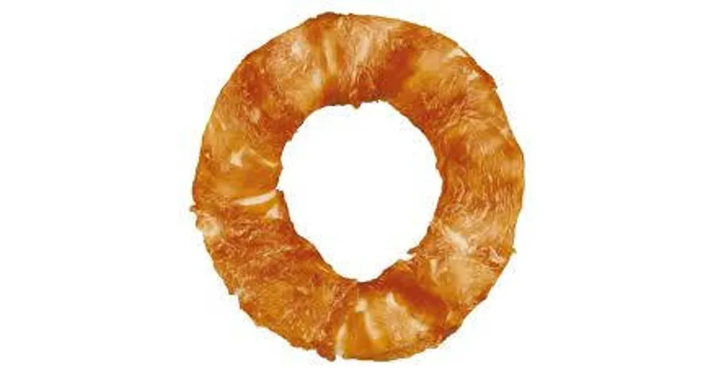 Trixie Denta Fun Chicken Chewing Rings - jutalomfalat (csirke,marhabőr) Ø20cm (225g) Meest Verkocht