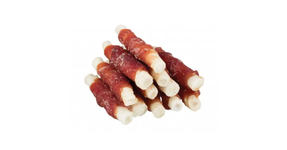 Trixie Denta Fun Mini Duck Chewing Rolls - jutalomfalat (kacsás) kutyák részére (6cm/120g) Goedkoop