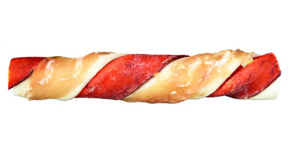 Trixie Denta Fun Barbecue Chicken Chewing Rolls - jutalomfalat (csirke, barbecue,marhabőr) 12cm (3db/105g) Flitsaanbieding